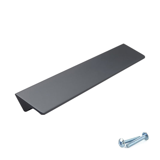 M4TEC Steel Grey Bar Pull Handle – Door, Drawer & Cupboard (VE8 Dalry Series, Multiple Sizes)