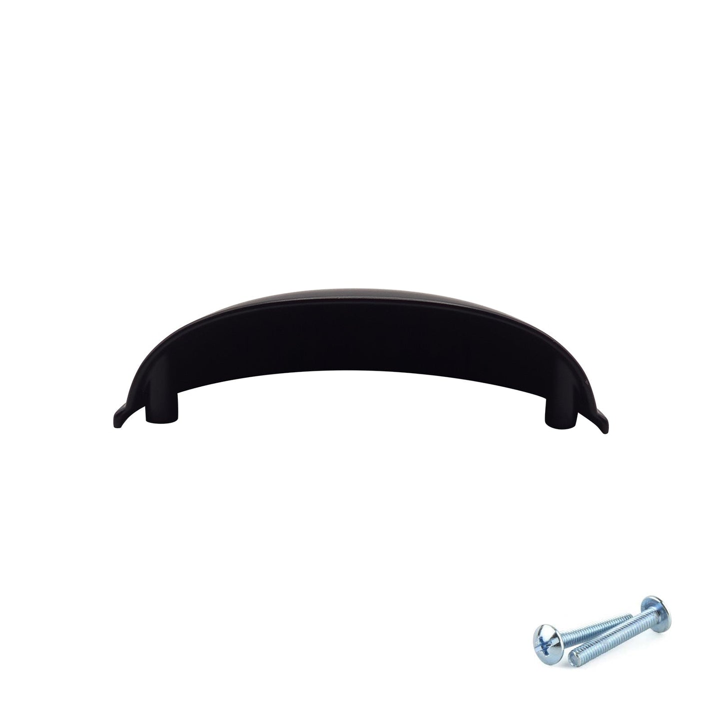 M4TEC Black Cup Handle – VG6 Series (96mm Drawer Cup Pull, 77mm Hole Centres)
