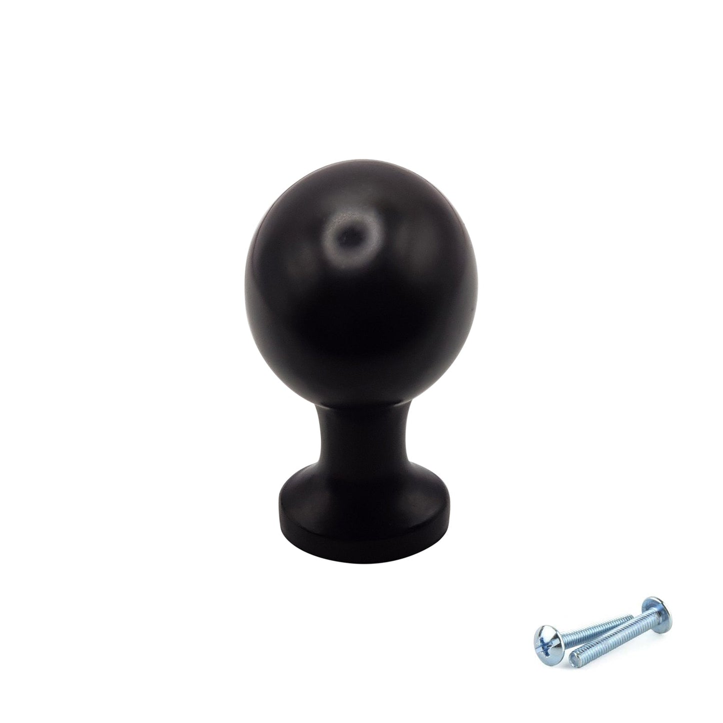 M4TEC Black Oval Knob Handle – VG8 Series (36mm Cabinet, Drawer & Cupboard Knob)