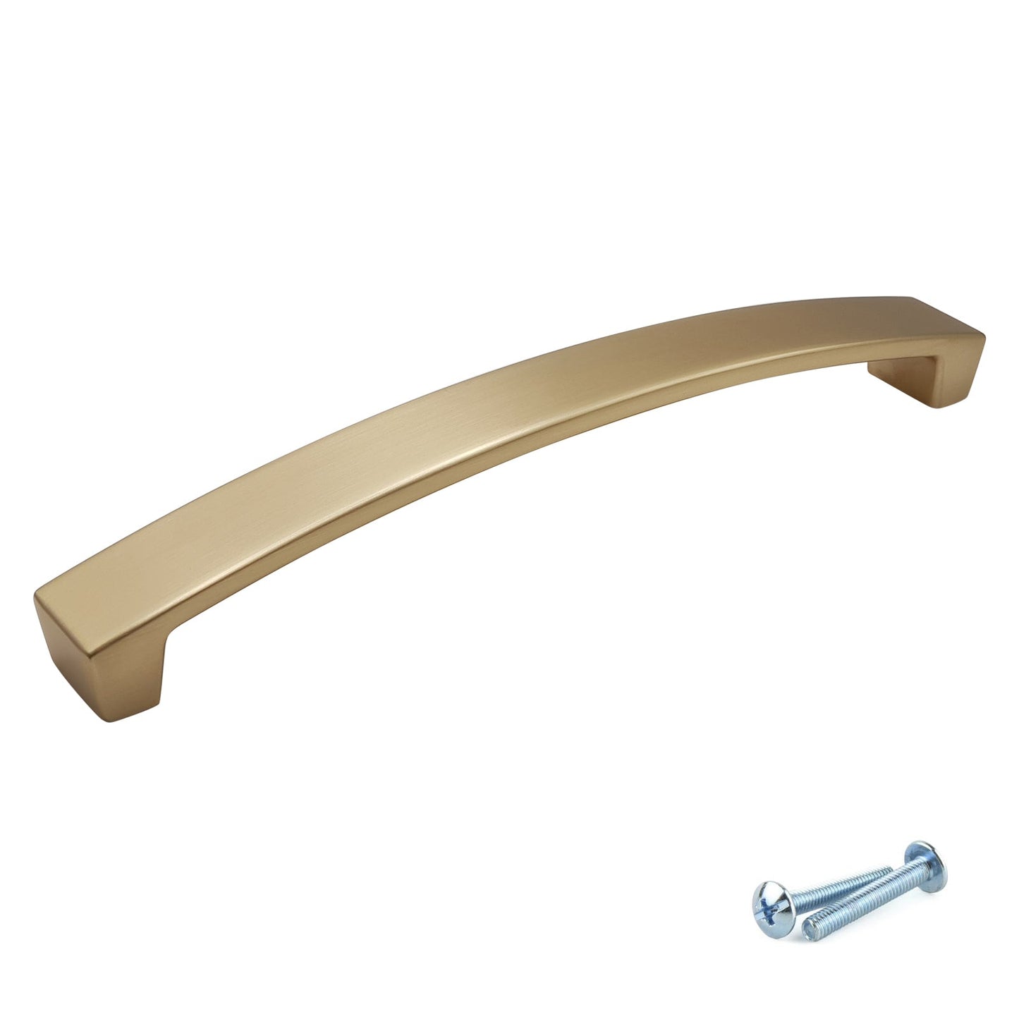 M4TEC Brushed Brass Bow Handle – Cabinet, Drawer & Cupboard Pull in 3 Sizes (VE9 Series)