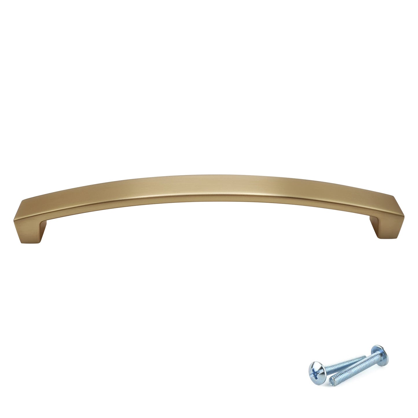 M4TEC Brushed Brass Bow Handle – Cabinet, Drawer & Cupboard Pull in 3 Sizes (VE9 Series)