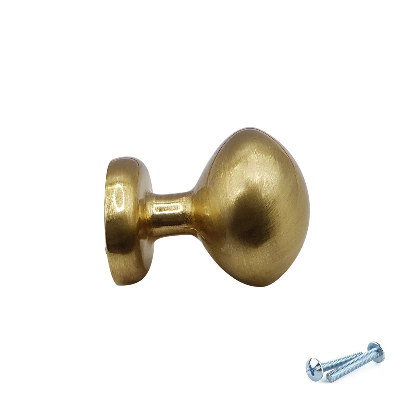 M4TEC Brushed Brass Cabinet Knob – 34mm Drawer & Cupboard Door Handle  (VF9 Series)