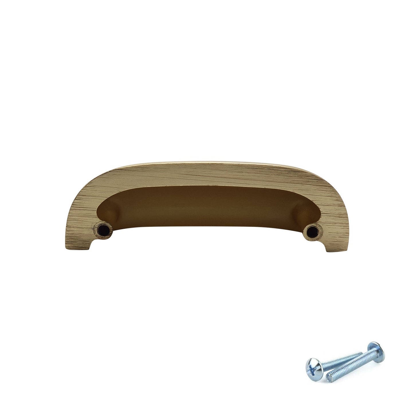 M4TEC 64mm Brushed Nickel Cup Handle - Zinc Kitchen Cabinet & Drawer Pull (VG5 Series)
