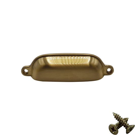 M4TEC 96mm Karat Gold Cup Handle - Luxury Zinc Cabinet Pull (VG4 Series)