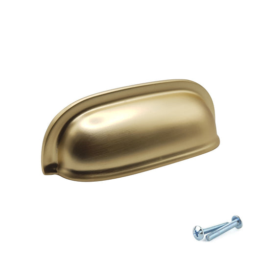 M4TEC Brushed Brass Cup Handles – VG5 Series (Pack of 10)