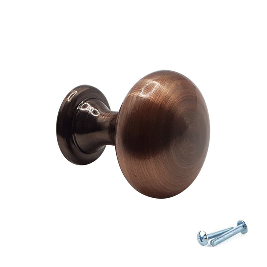 M4TEC Antique Copper Knob Handle – VH4 Series (29mm Cabinet, Drawer & Cupboard Knob)