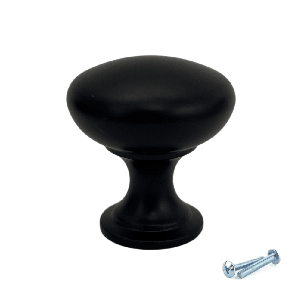 M4TEC Knob Handle Black Doors, Drawers or Cupboards VH4 Series