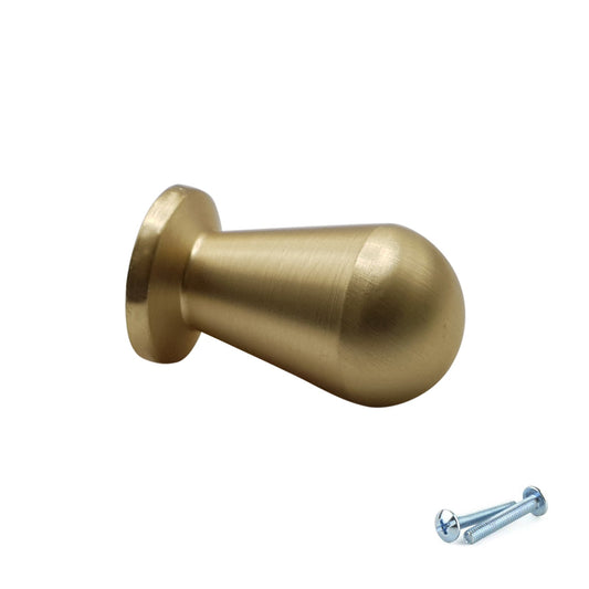 M4TEC Brushed Brass Cabinet Knob – 18mm Drawer, Door & Cupboard Handle VF3 Series