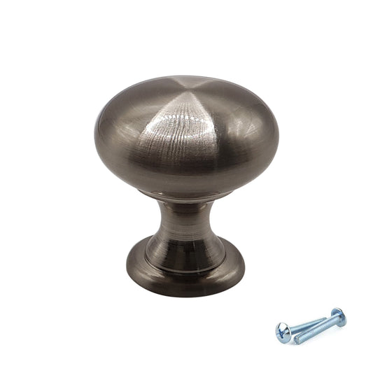 M4TEC Brushed Nickel Knob Handle – VH4 Series (29mm Cabinet, Drawer & Cupboard Knob)