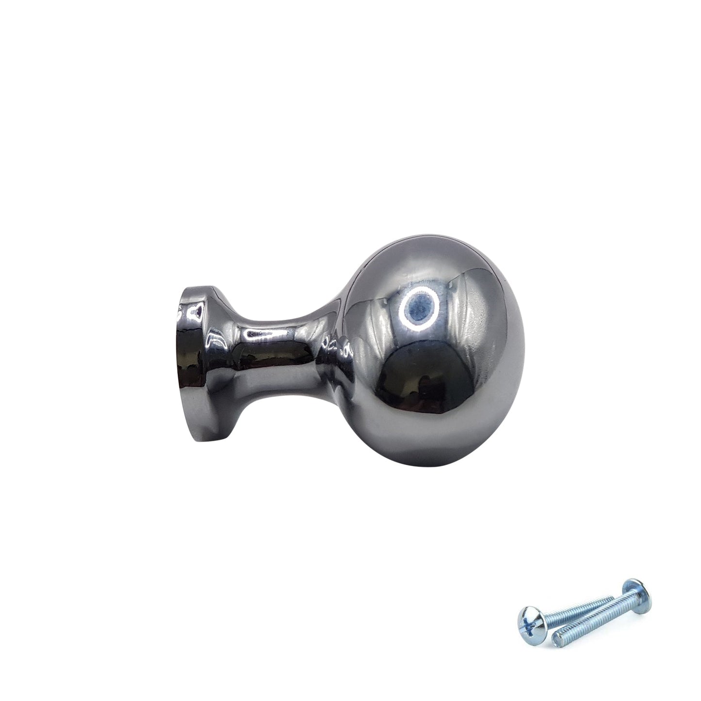 M4TEC Polished Chrome Oval Knob Handle – VG8 Series (36mm Cabinet, Drawer & Cupboard Knob)