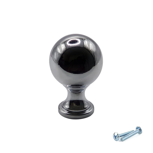 M4TEC Polished Chrome Round Knob Handle – VG9 Series (25mm Cabinet, Drawer & Cupboard Knob)