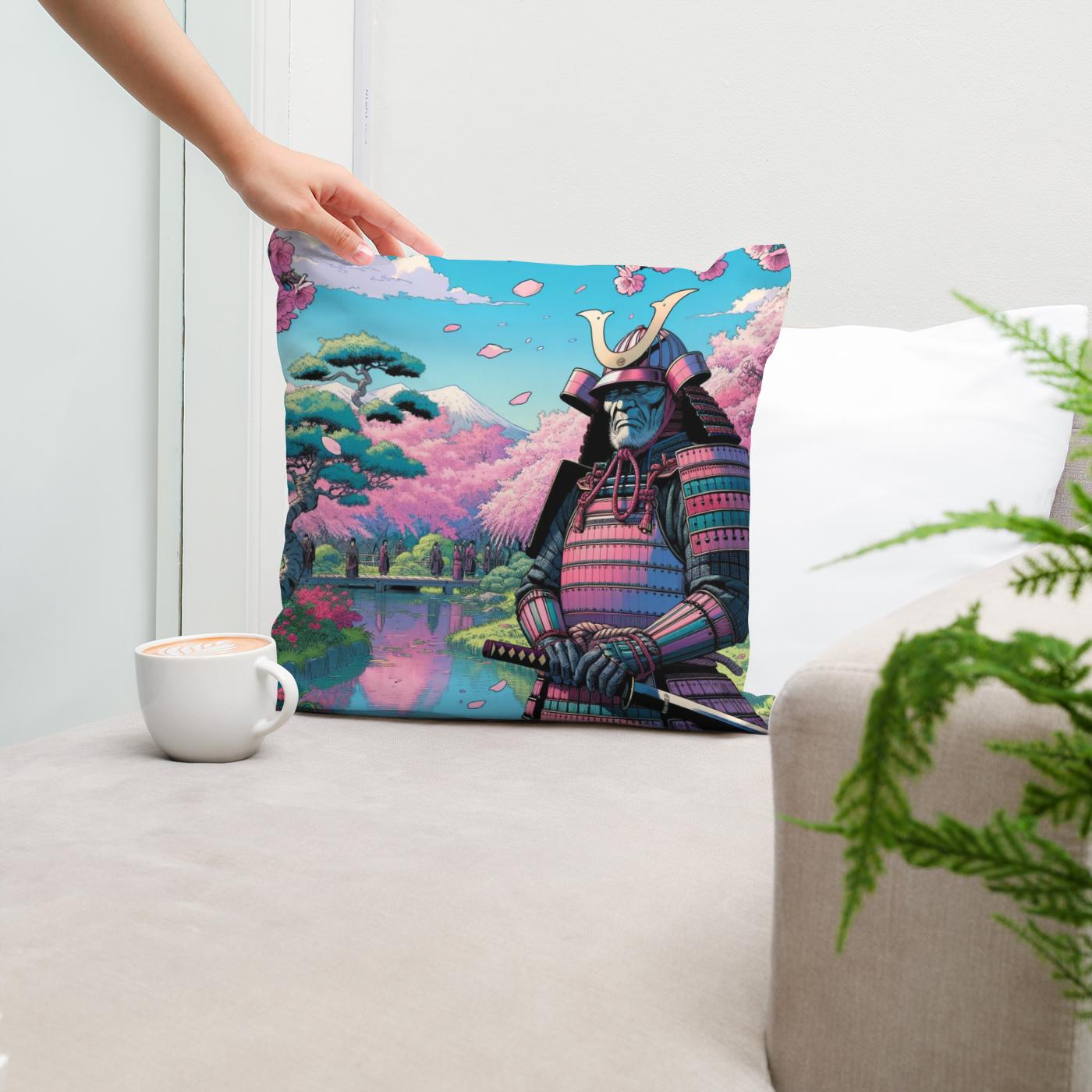 Blossom Warrior Cotton Cushion