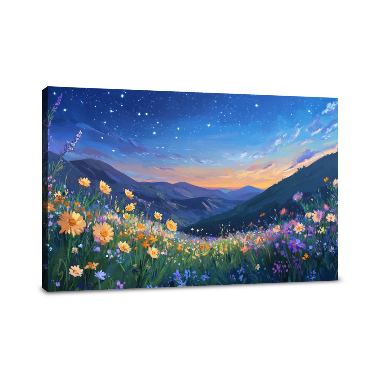 Starry Meadow Dreams Canvas