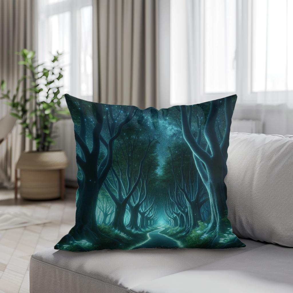 Glowing Grove Cotton Cushion