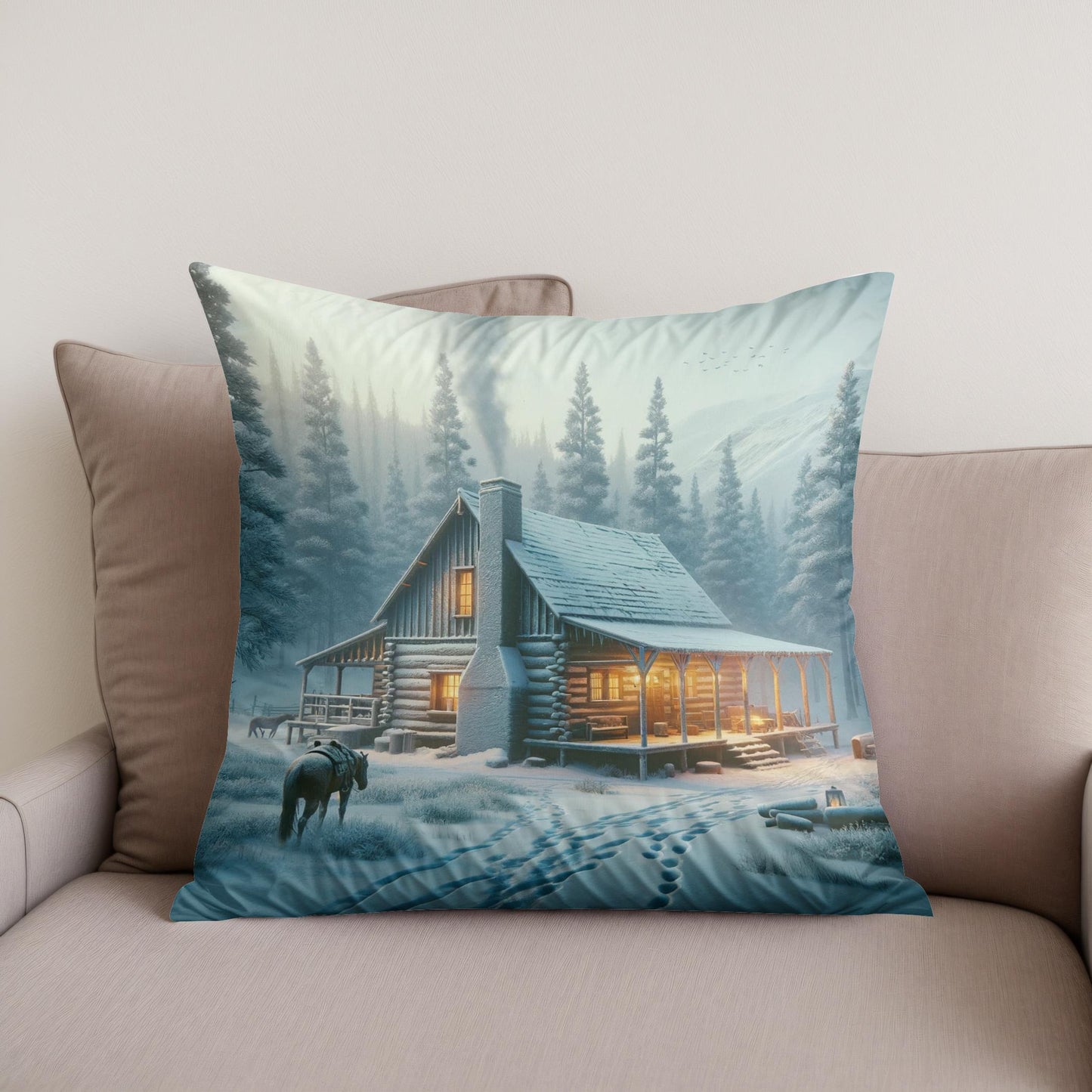 Whispering Pines Cotton Cushion