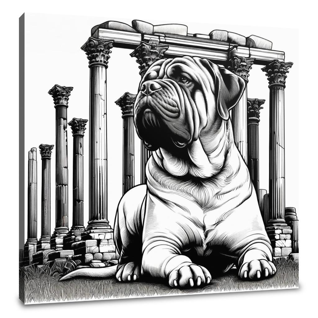 Ancient Guardian Bullmastiff Canvas