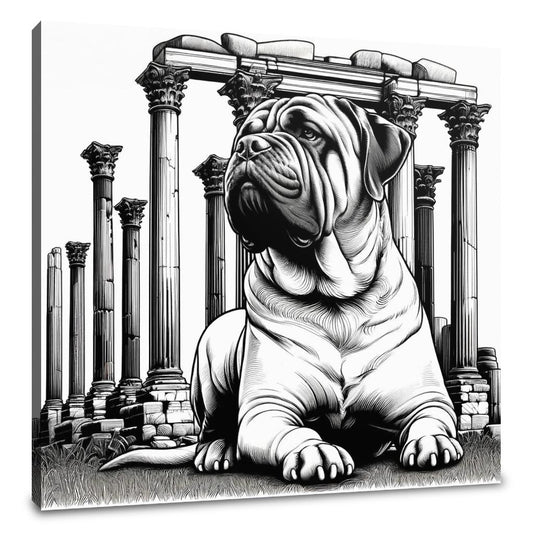 Ancient Guardian Bullmastiff Canvas