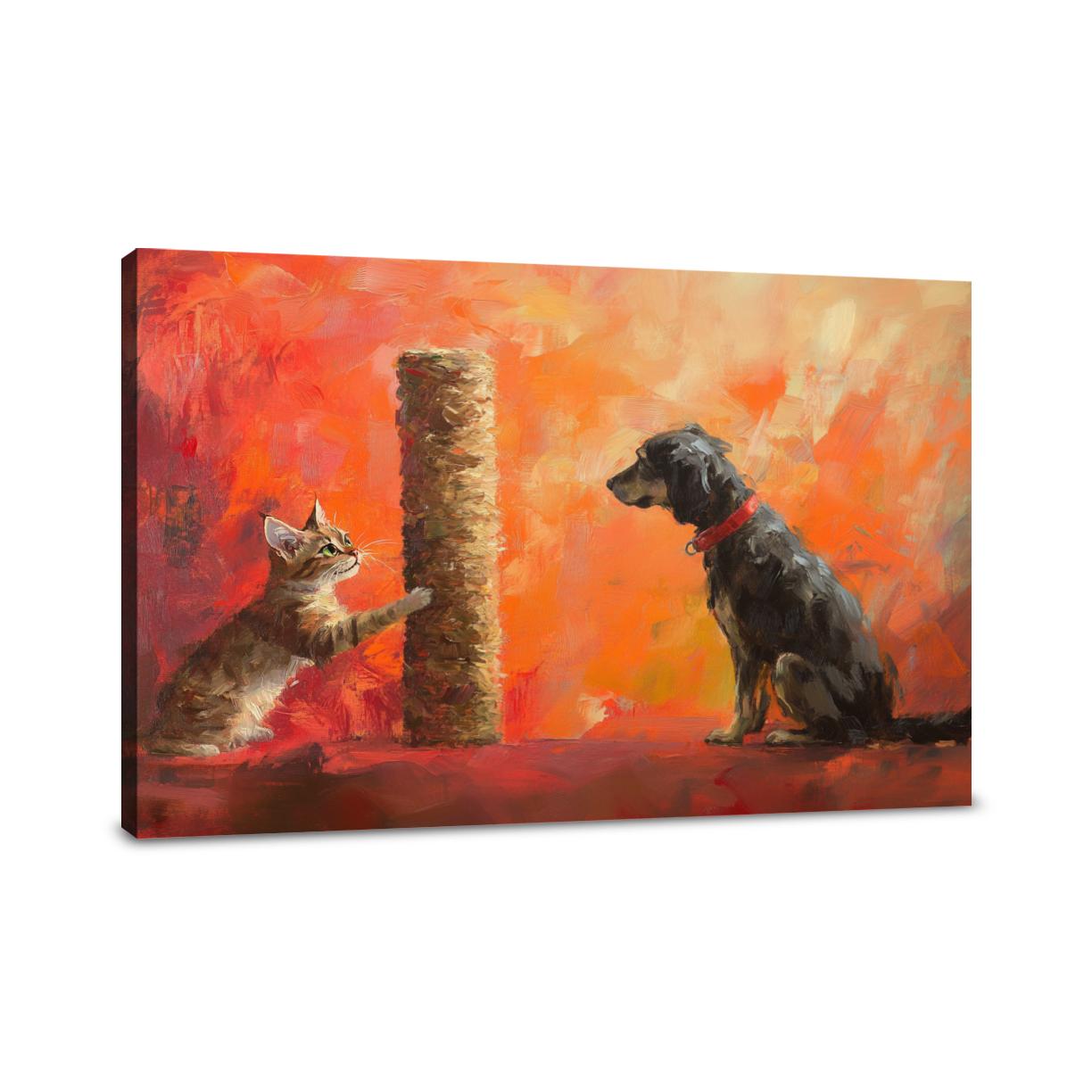 Playful Rivalry Canvas
