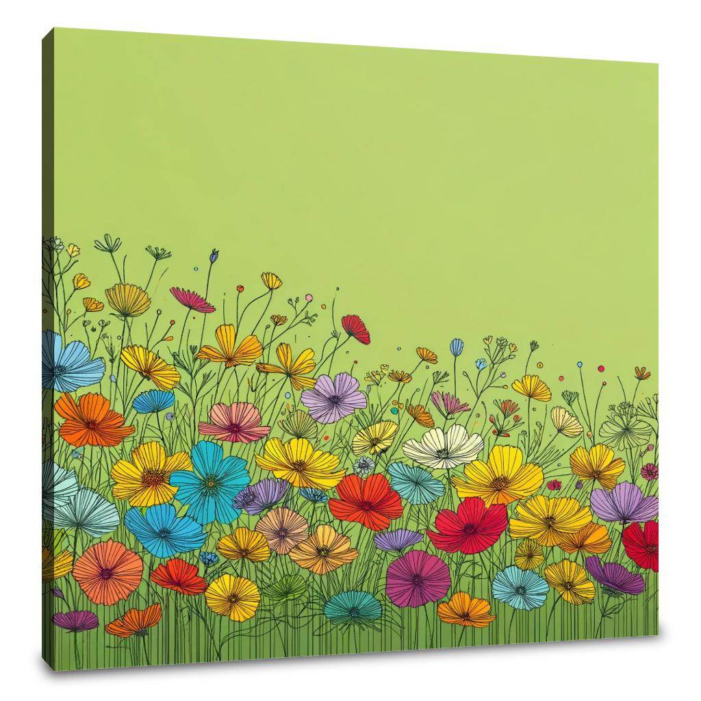 Spring Awakening in Colorful Canvas
