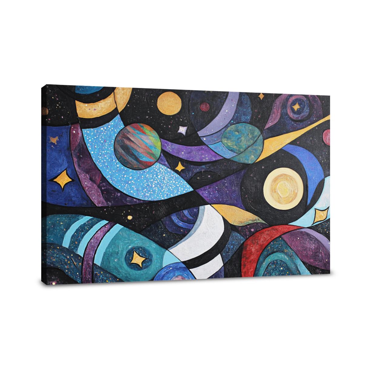 Cosmic Cubism Canvas