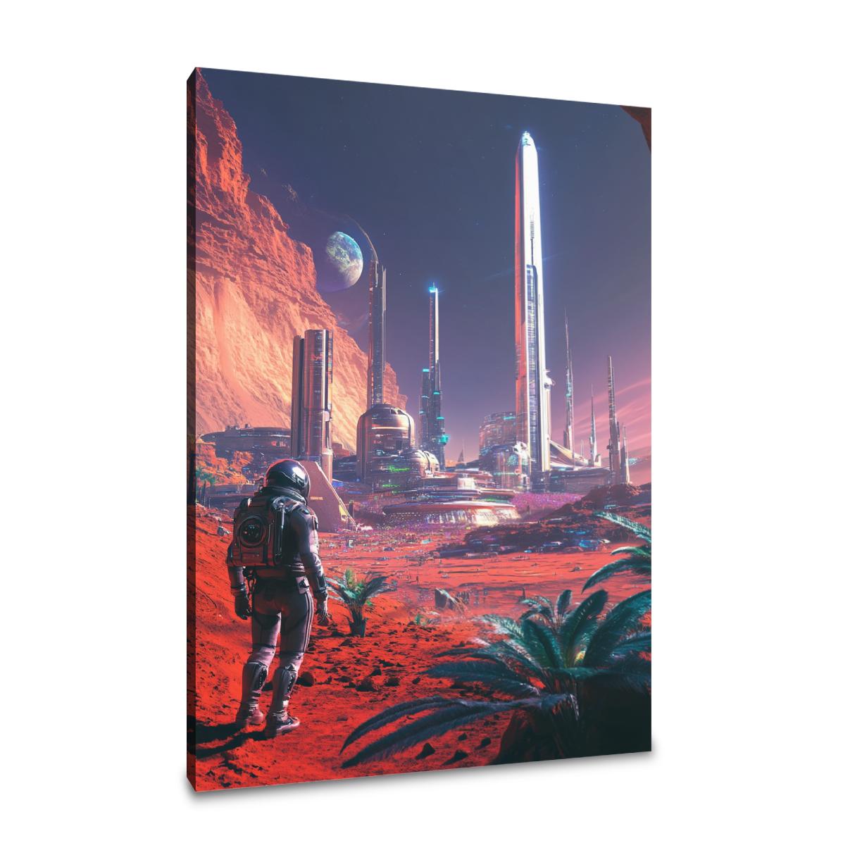 Martian Cityscape Canvas