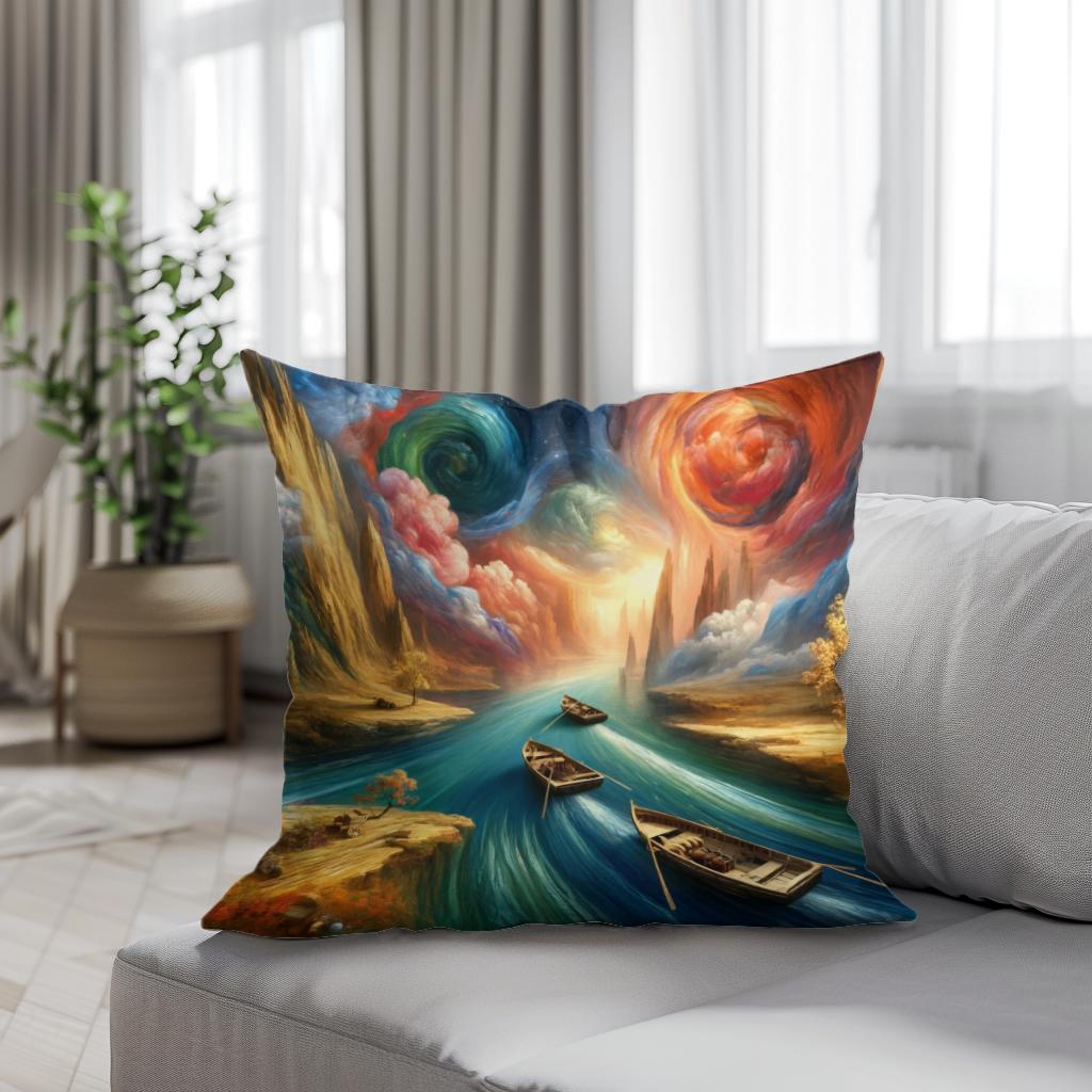 Mystical Voyages Cotton Cushion