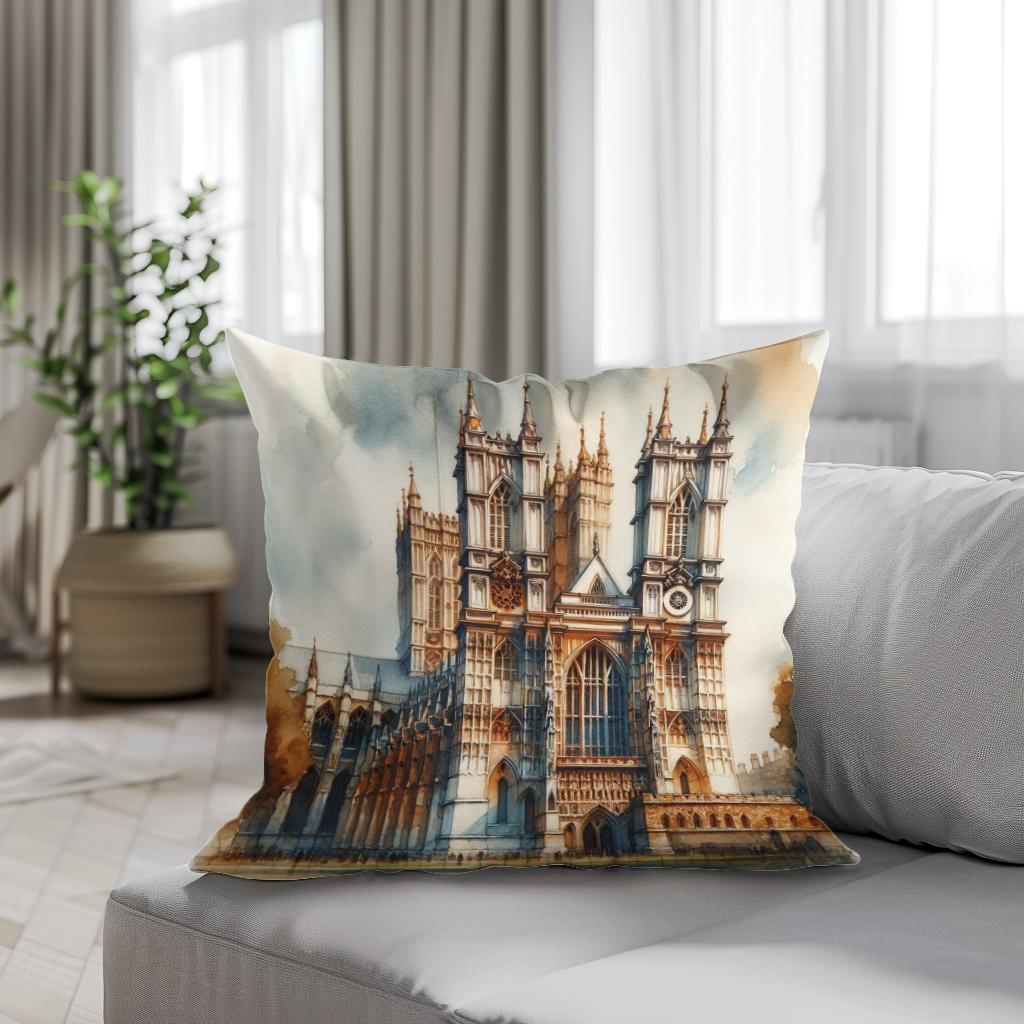 London Westminster Abbey Warmth Cotton Cushion