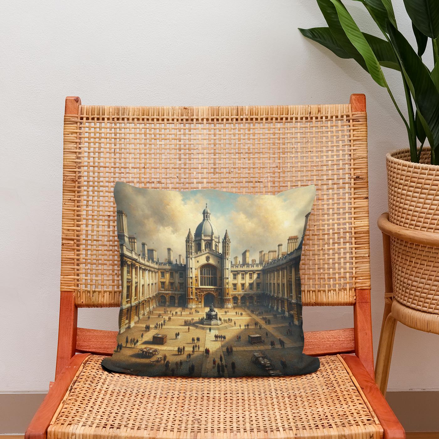 Cambridge Trinity Court Cotton Cushion