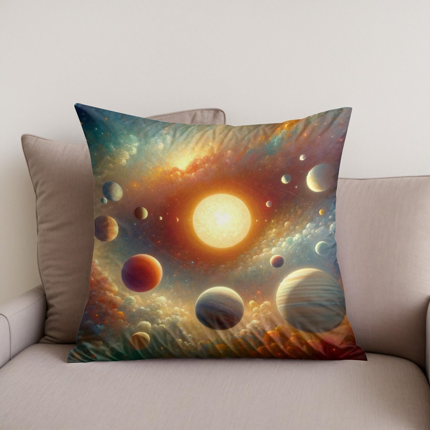 Celestial Dance Cotton Cushion