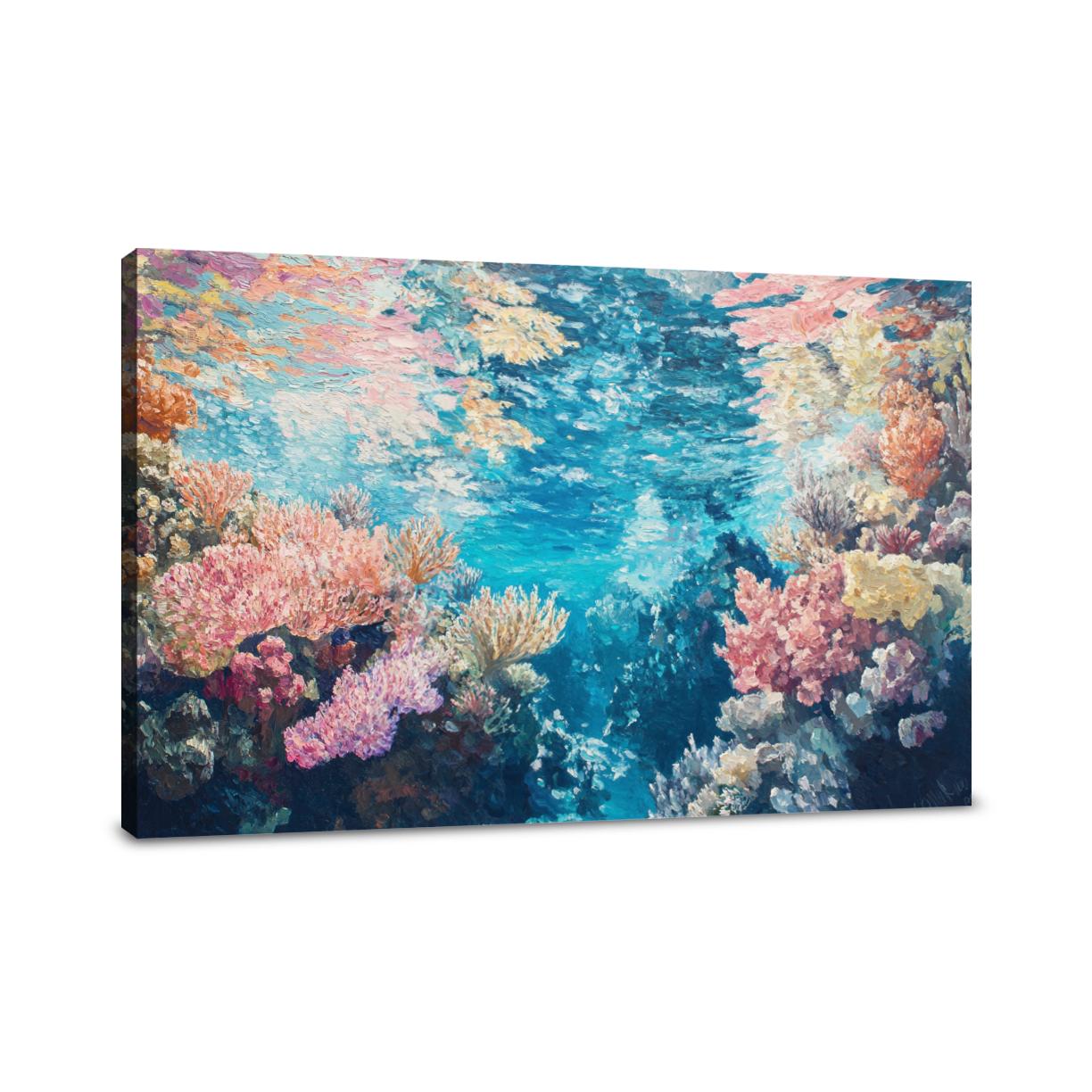 Dreamlike Coral Symphony Canvas