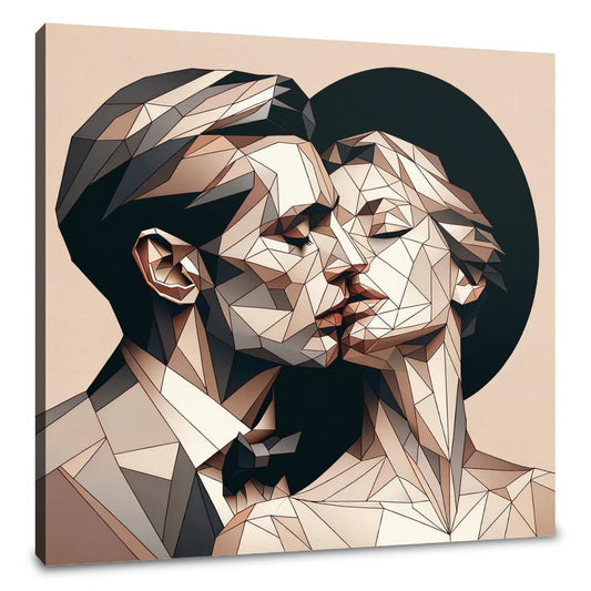 Whisper of Geometric Love Canvas