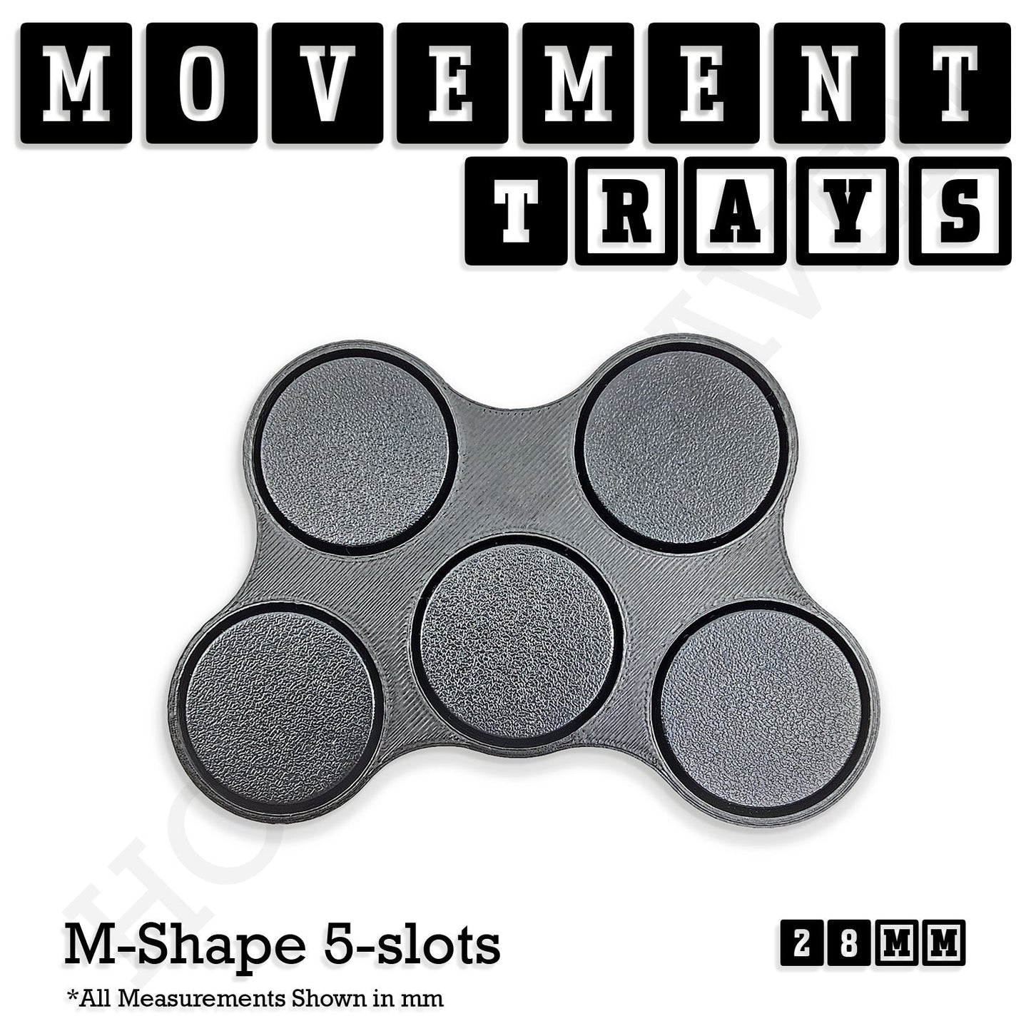 28mm Movement Trays for Tabletop Games | Wargaming | Full Range