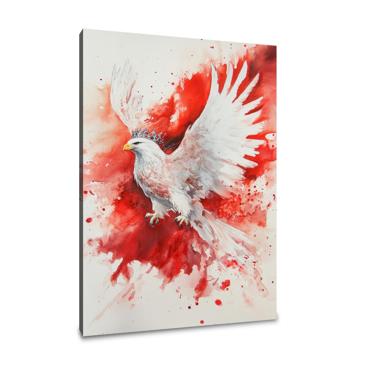 Ethereal Eagle Flag Canvas