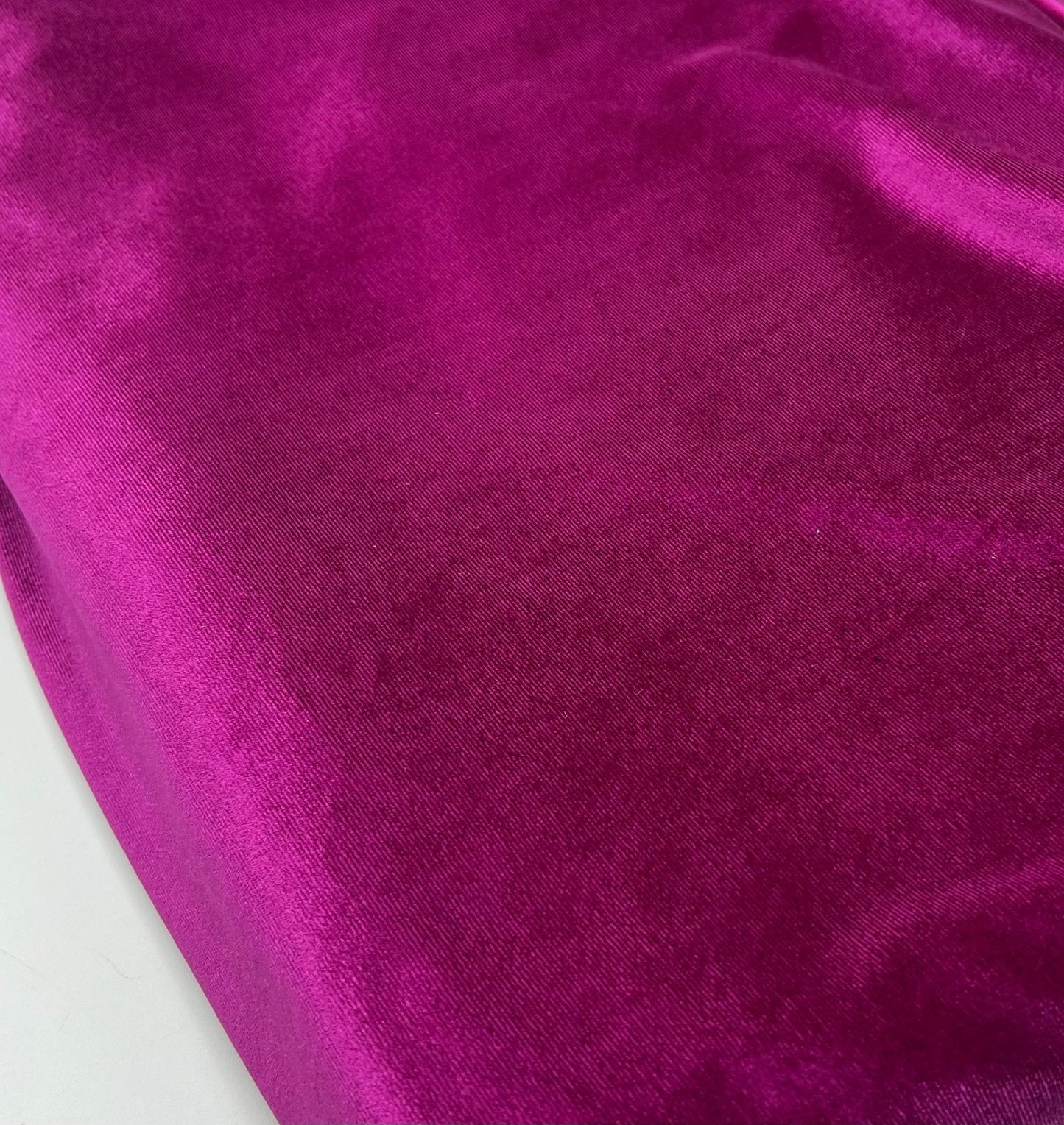 Magenta Plain Velour Spandex Stretch Fabric