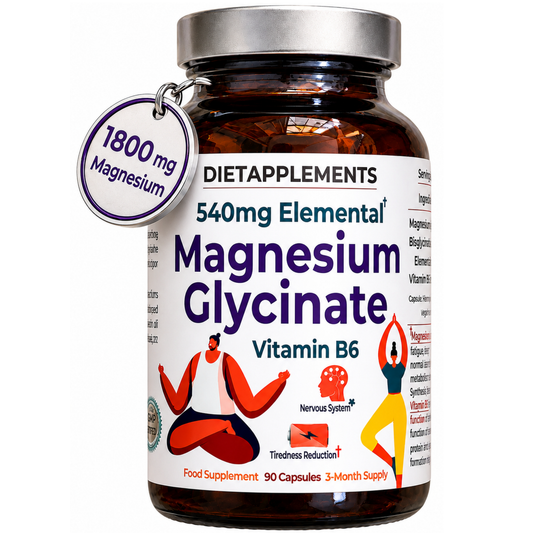 Magnesium Glycinate & Vitamin B6 for the Nervous System & Fatigue