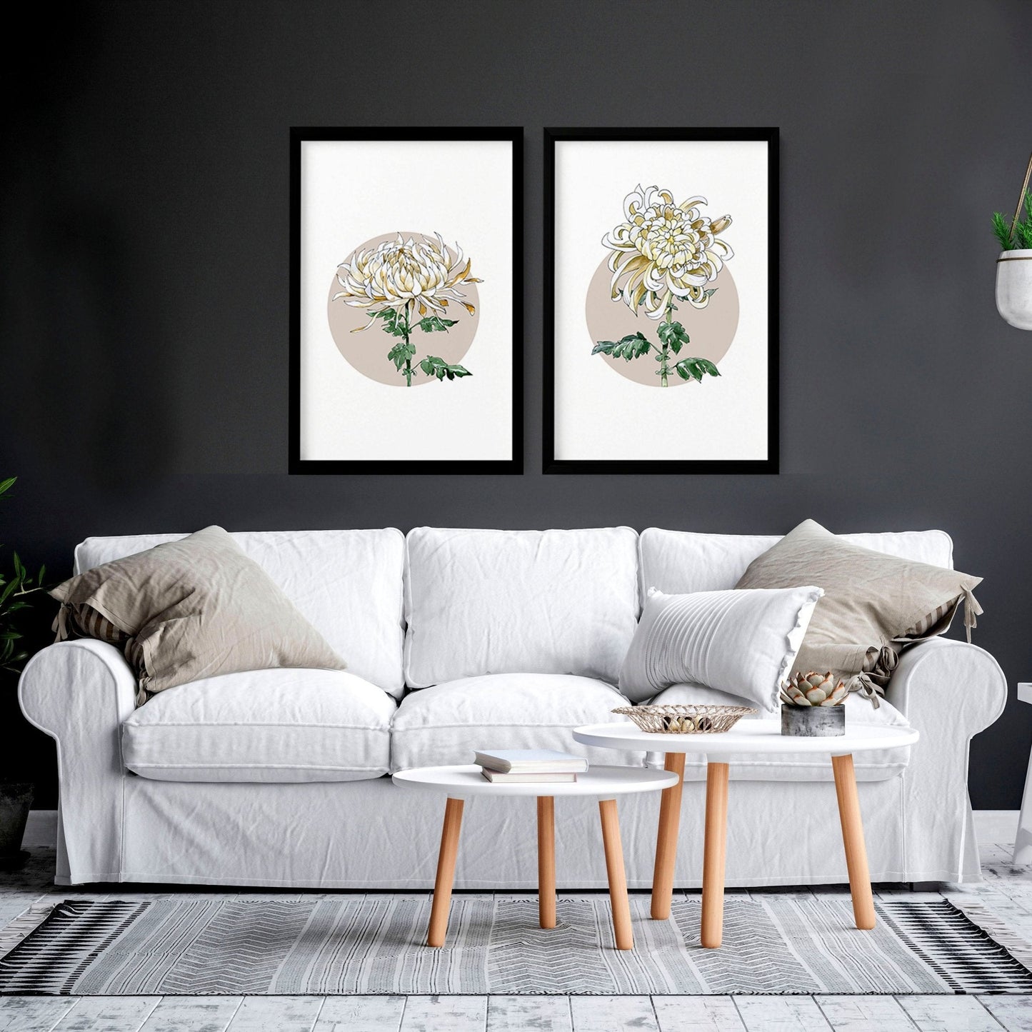 Magnolia Painting | set of 2 wall art prints