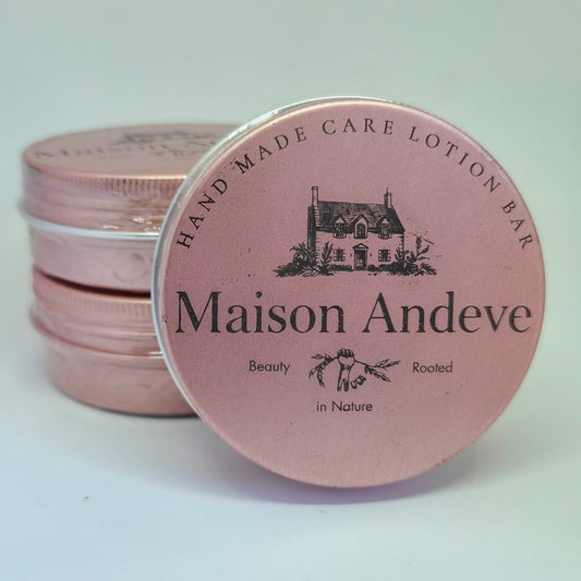 Blushing Rose Lotion Bar | Natural Solid Moisturiser | Maison Andeve