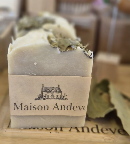 Woodland Ritual Bay Soap Bar – Natural Handmade Herbal Soap with Cedarwood & Rosemary