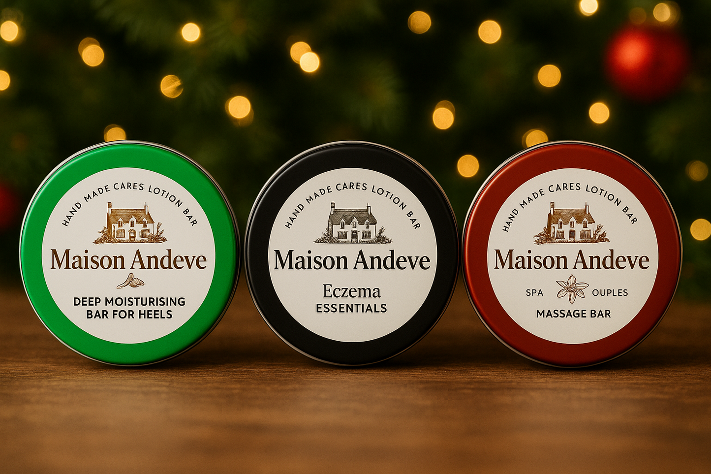 Holiday Pamper Trio – Natural Lotion Bar Gift Set | Maison Andeve