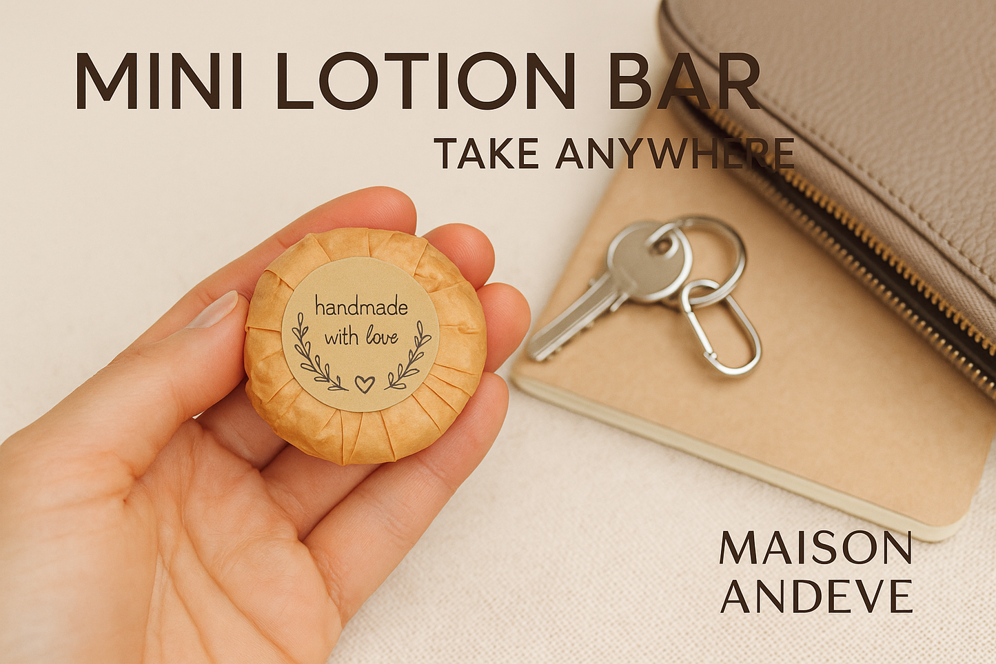 Miniature Floral Bliss – Travel Lotion Bar with Lavender & Rose | Maison Andeve