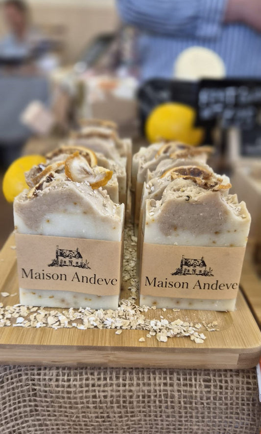 Lemon Oat Soap – Natural Colloidal Oatmeal Bar for Soft, Glowing Skin
