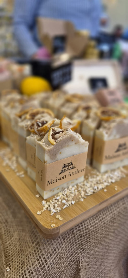 Lemon Oat Soap – Natural Colloidal Oatmeal Bar for Soft, Glowing Skin