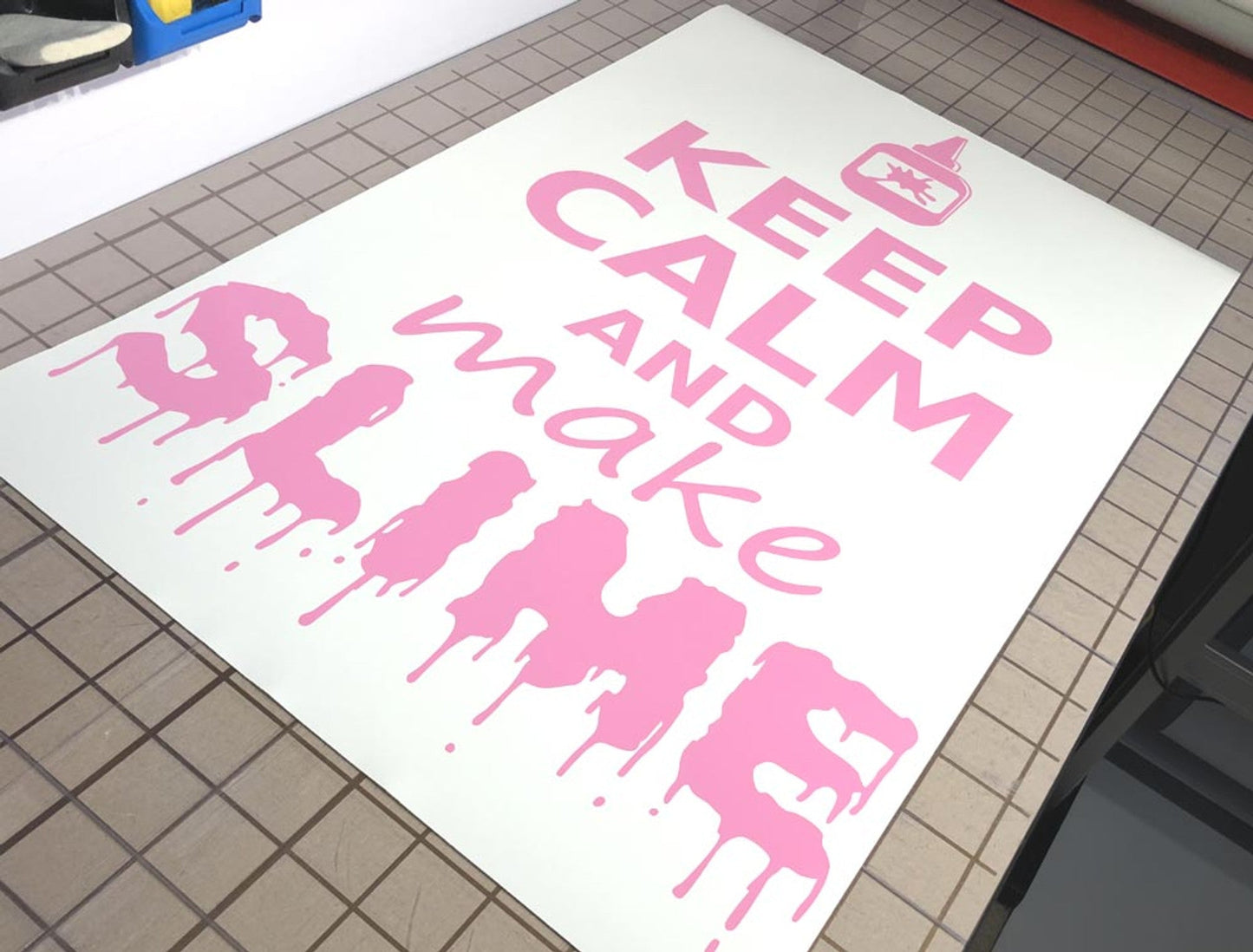 Keep Calm and Make Slime Wall Sticker