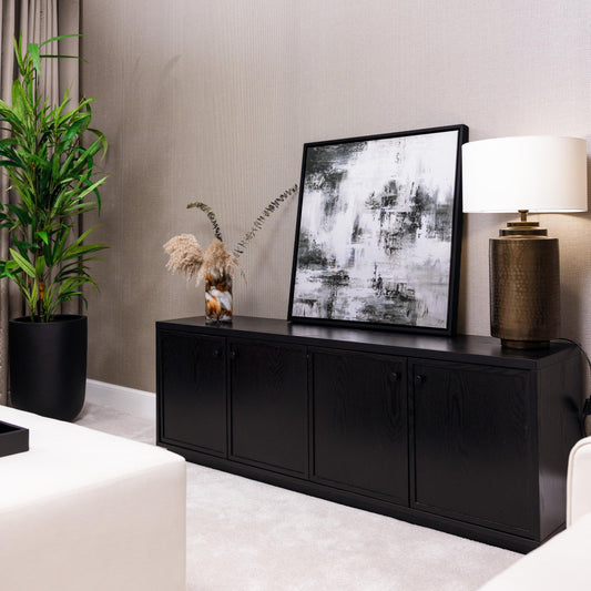 Libra Square Framed Printed Canvas