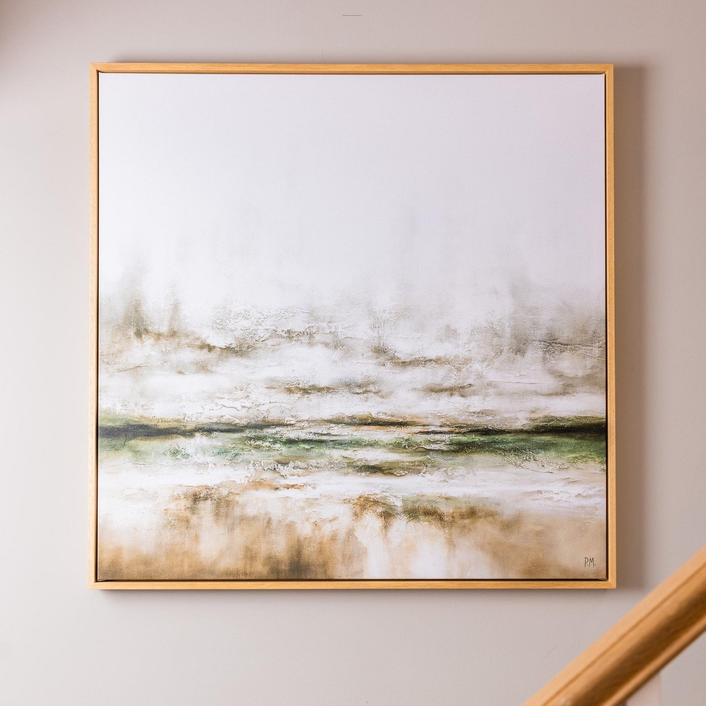 Moods Square Framed Printed Canvas