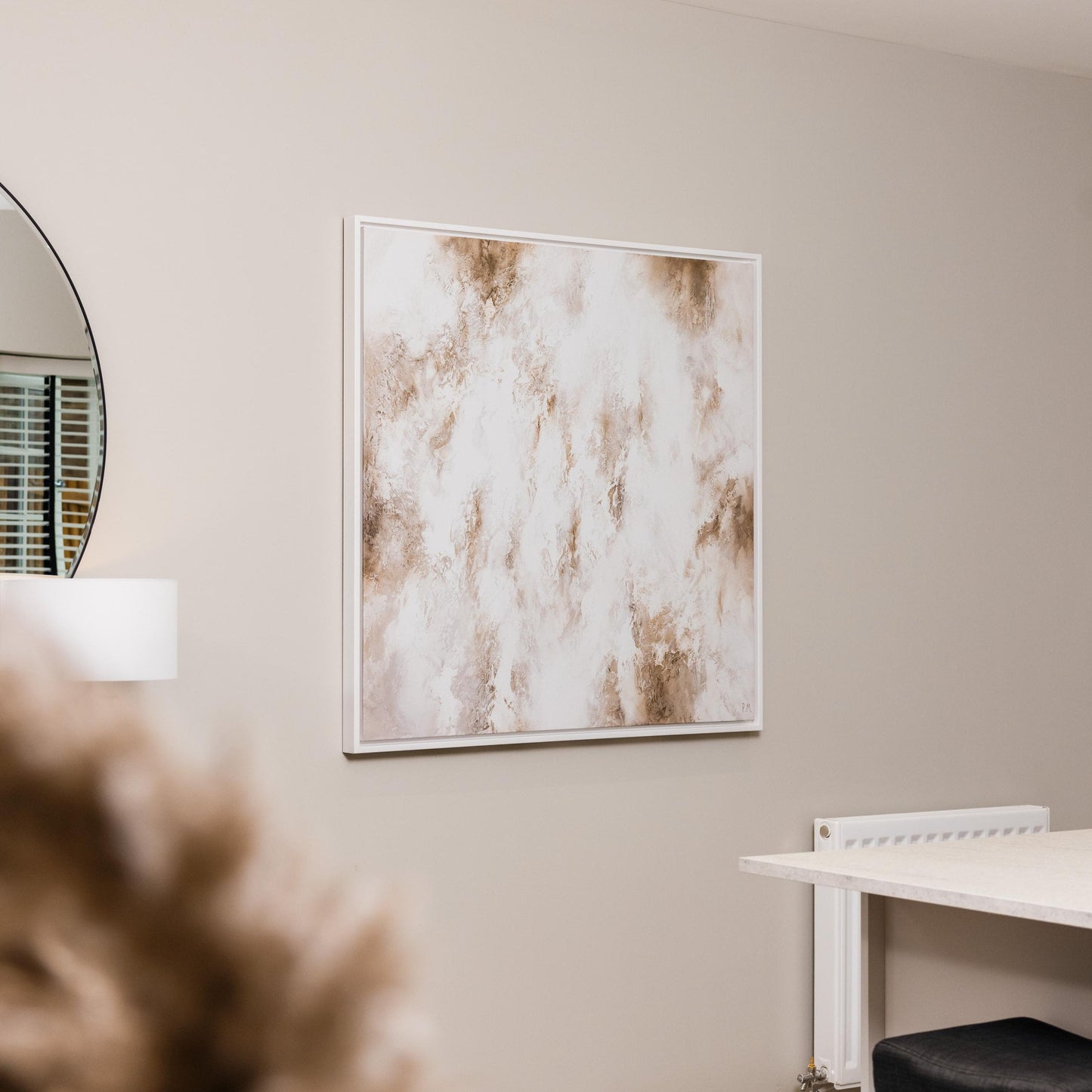 Core Square Framed Printed Canvas