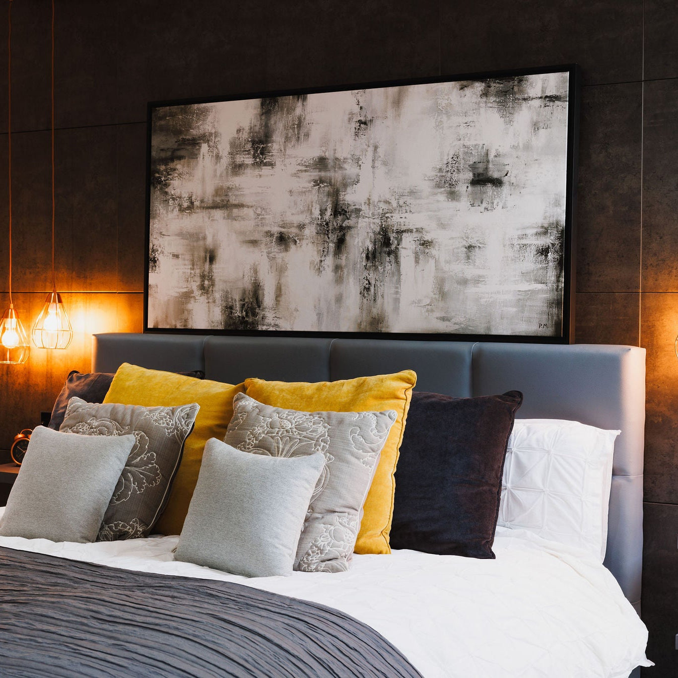 Allure Panoramic Framed Printed Canvas