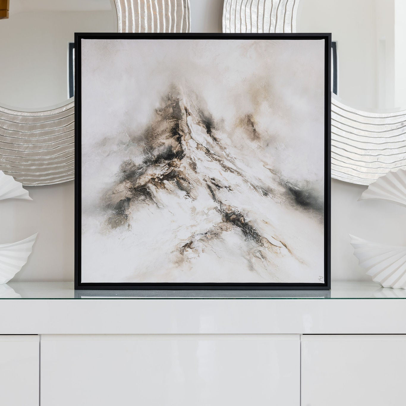 Altitude Square Framed Printed Canvas