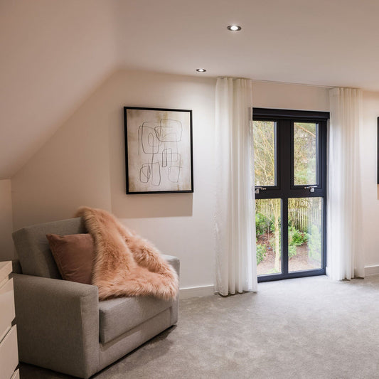 Fina II Portrait Framed Printed Canvas