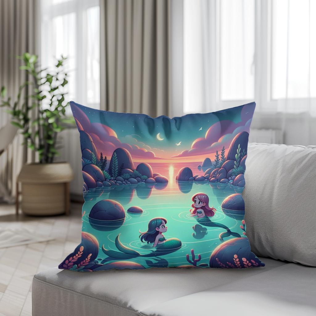 Lagoon Dream Cotton Cushion